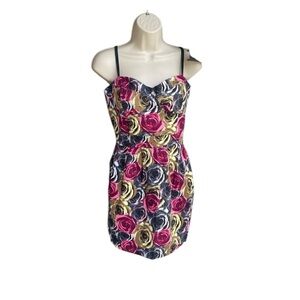 Wet Seal Mini Dress Corset TULIP Flirty Retro Black Bustier